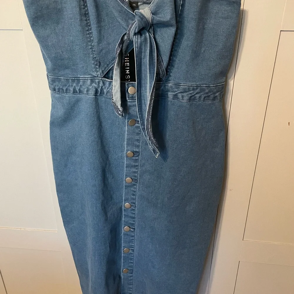 SHEIN Blue Denim Dress - Picture 6 of 12